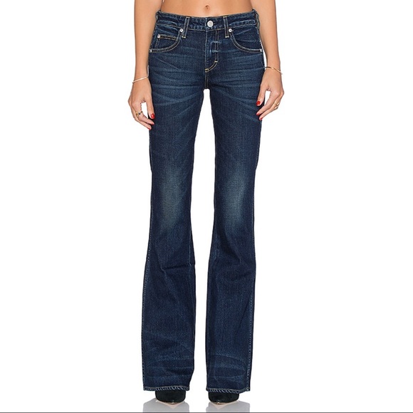 Revolve AMO kick boot jeans True Blue RELISTED - Picture 11 of 12